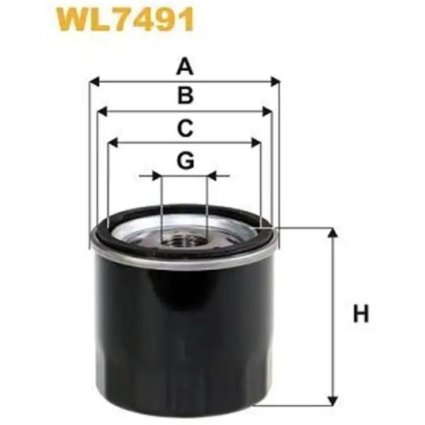 Масляный фильтр Wix Filters WL7491 WX-WL7491 photo 2