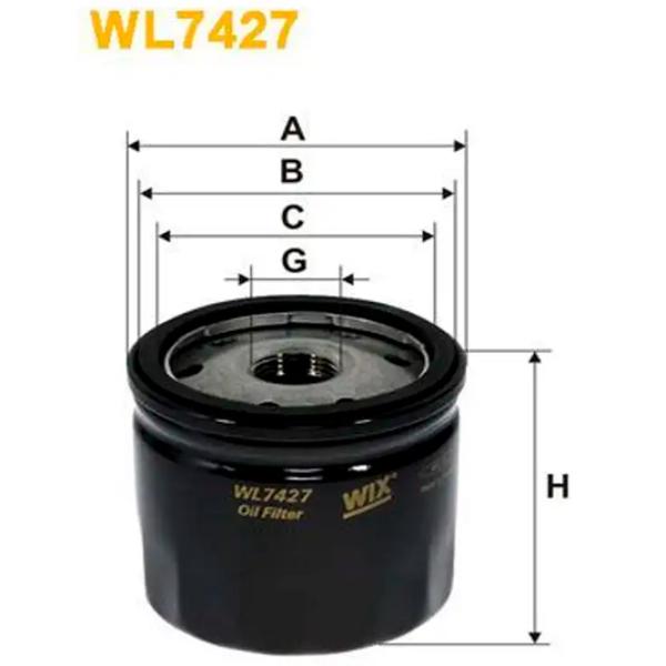 Filtru de ulei Wix Filters WL7427 WX-WL7427 photo 2 Filtru de ulei Wix Filters WL7427 WX-WL7427 photo 2