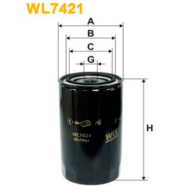 Масляный фильтр Wix Filters WL7421 WX-WL7421 photo 2