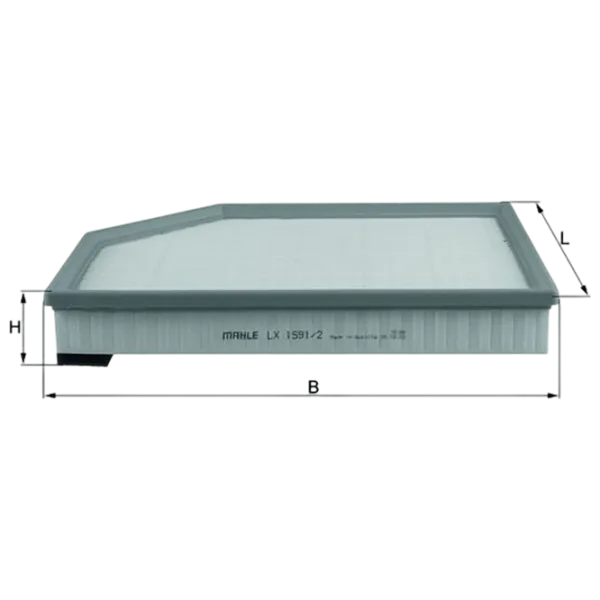 Filtru de aer Mahle LX 1591/2 MHL-LX 1591/2 photo 2 Filtru de aer Mahle LX 1591/2 MHL-LX 1591/2 photo 2