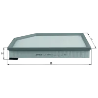Filtru de aer Mahle LX 1591/2 MHL-LX 1591/2 photo 2