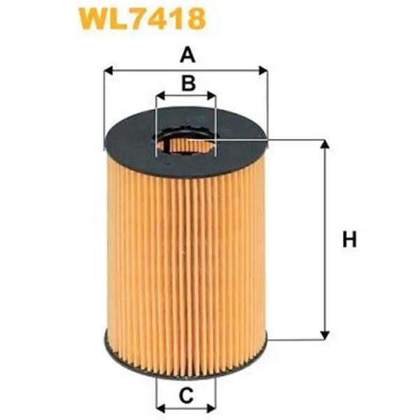 Filtru de ulei Wix Filters WL7418 WX-WL7418 photo 2 Filtru de ulei Wix Filters WL7418 WX-WL7418 photo 2