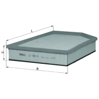 Filtru de aer Mahle LX 1591/9 MHL-LX 1591/9 photo 2