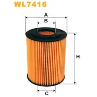 Filtru de ulei Wix Filters WL7416 WX-WL7416 photo 2