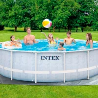 Piscină Intex 26746 19156 l/ Cu cadru/ White photo 8