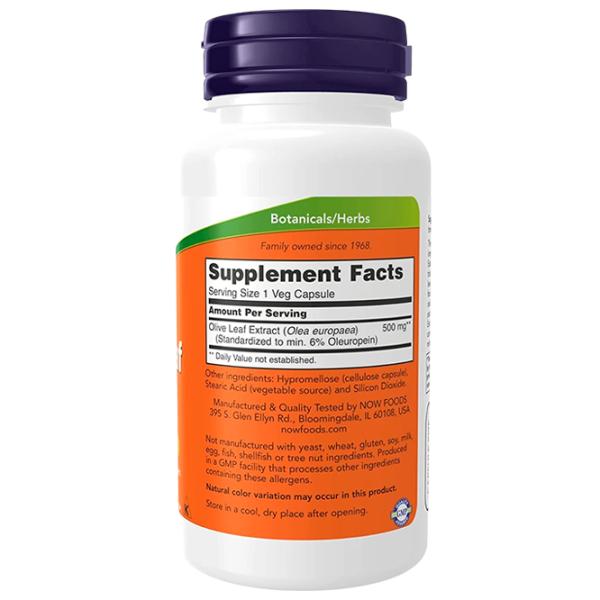 Vitamine și minerale Now Foods Olive Leaf Extract 60 photo 2 Vitamine și minerale Now Foods Olive Leaf Extract 60 photo 2
