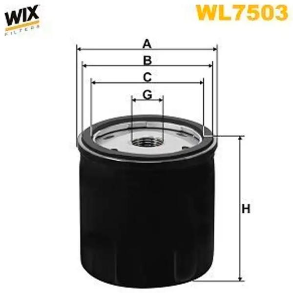 Filtru de ulei Wix Filters WL7503 WX-WL7503 photo 2 Filtru de ulei Wix Filters WL7503 WX-WL7503 photo 2