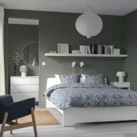Кровать Ikea Askvoll 160 x 200 см / ЛДСП / Белый photo 6