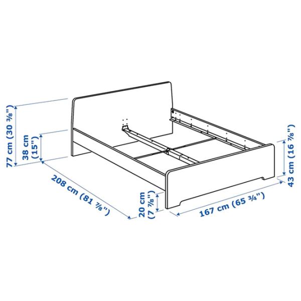 Pat Ikea Askvoll 160 x 200 cm / PAL / White photo 8