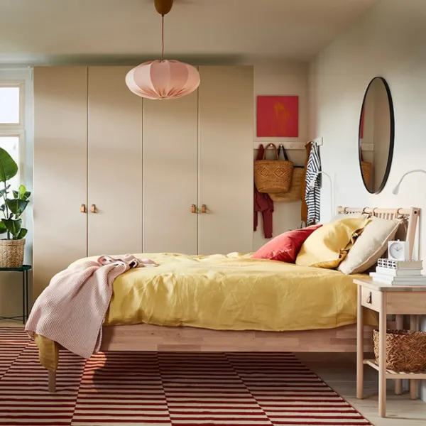 Кровать Ikea Bjorksnas Lindbaden 160 x 200 см / Массив / Wood photo 4