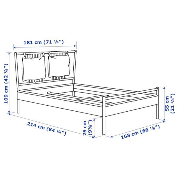 Pat Ikea Bjorksnas Luroy 140 x 200 cm / Masiv / Wood photo 10 Pat Ikea Bjorksnas Luroy 140 x 200 cm / Masiv / Wood photo 10