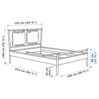 Pat Ikea Bjorksnas Lonset 140 x 200 cm / Masiv / Wood photo 10
