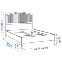 Pat Ikea Tyssedal Lindbaden 160 x 200 cm / Furnir / White photo 7