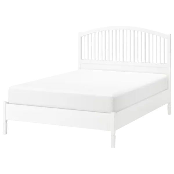 Кровать Ikea Tyssedal Lindbaden 140 x 200 см / Шпон / Белый photo 1 Кровать Ikea Tyssedal Lindbaden 140 x 200 см / Шпон / Белый photo 1