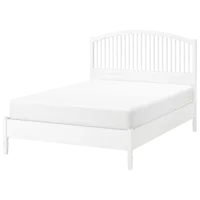 Кровать Ikea Tyssedal Lindbaden 140 x 200 см / Шпон / Белый