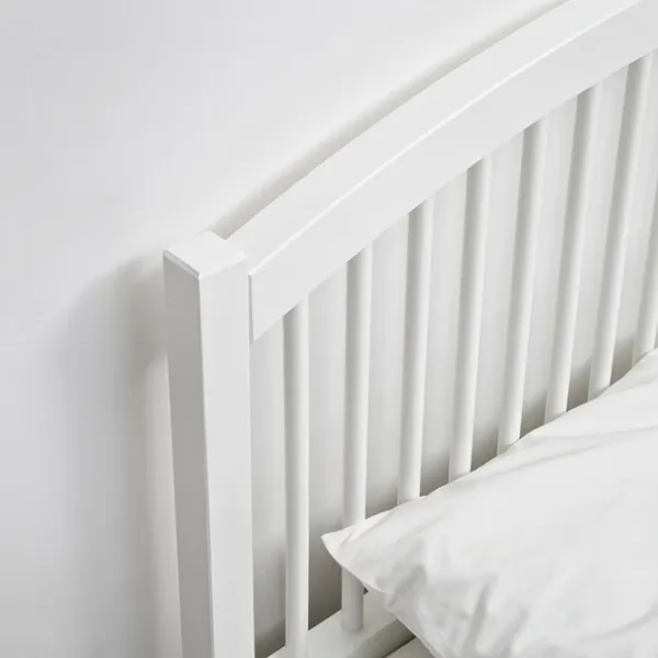 Кровать Ikea Tyssedal Lindbaden 140 x 200 см / Шпон / Белый photo 3 Кровать Ikea Tyssedal Lindbaden 140 x 200 см / Шпон / Белый photo 3