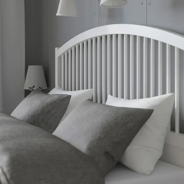 Кровать Ikea Tyssedal Lindbaden 140 x 200 см / Шпон / Белый photo 4 Кровать Ikea Tyssedal Lindbaden 140 x 200 см / Шпон / Белый photo 4