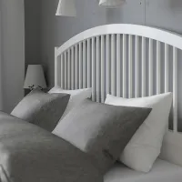 Кровать Ikea Tyssedal Lindbaden 140 x 200 см / Шпон / Белый photo 4