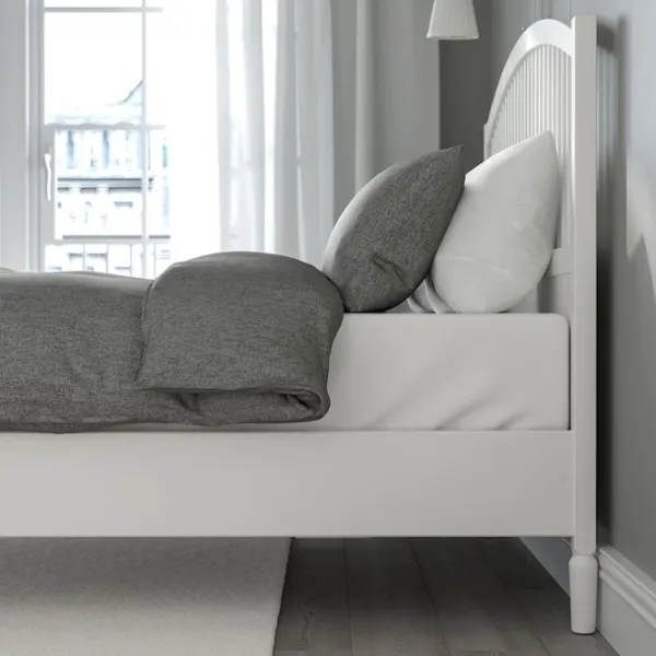 Кровать Ikea Tyssedal Lindbaden 140 x 200 см / Шпон / Белый photo 5 Кровать Ikea Tyssedal Lindbaden 140 x 200 см / Шпон / Белый photo 5