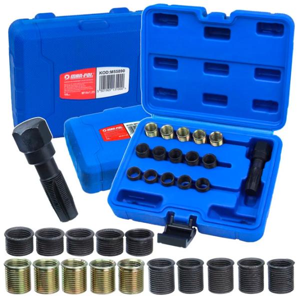 Set pentru reparare filete MAR-POL M55890 Cantitatea în set - 15 photo 1