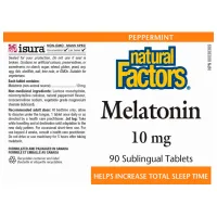 Vitamine și minerale Natural Factors MELATONIN 90 photo 2
