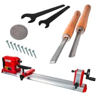 Токарный станок Raider RD-WL04 Красный / 600 Вт