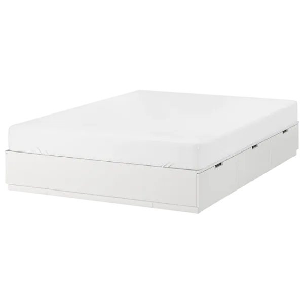 Кровать Ikea Nordli 140 x 200 см / Шпон / Белый photo 1