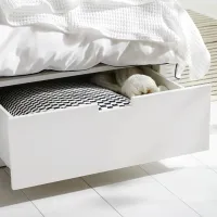 Кровать Ikea Nordli 140 x 200 см / Шпон / Белый photo 2