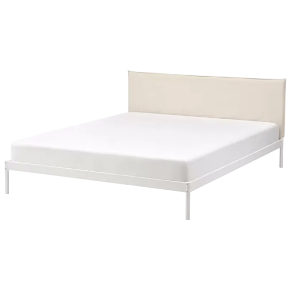 Кровать Ikea Kleppstad 140 x 200 см / Шпон / Белый photo 1