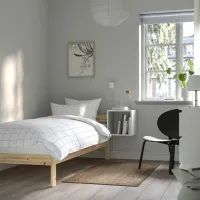 Кровать Ikea Neiden Lindbaden 90 x 200 см / Массив / Сонома photo 4