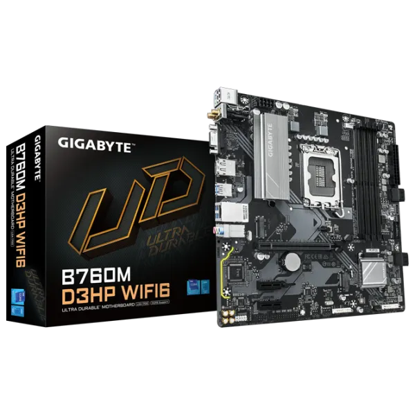 Материнская плата Gigabyte B760M D3HP WIFI6 mATX / Intel B760M photo 3