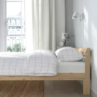 Кровать Ikea Neiden Lindbaden 140 x 200 см / Массив / Сонома photo 3