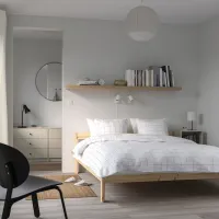 Кровать Ikea Neiden Lindbaden 140 x 200 см / Массив / Сонома photo 4