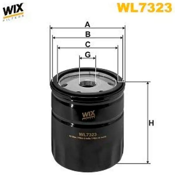 Filtru de ulei Wix Filters WL7323 WX-WL7323 photo 2 Filtru de ulei Wix Filters WL7323 WX-WL7323 photo 2