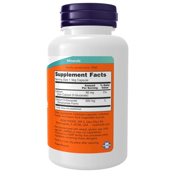 Минералы Now Foods Calcium D-Glucarate 90 photo 2 Минералы Now Foods Calcium D-Glucarate 90 photo 2