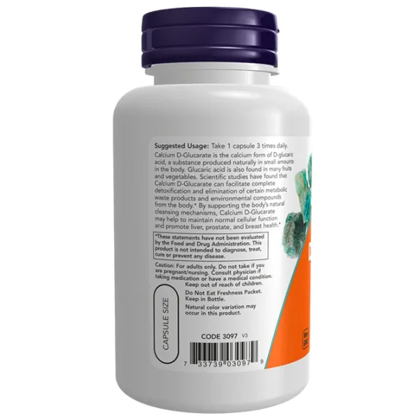 Минералы Now Foods Calcium D-Glucarate 90 photo 3 Минералы Now Foods Calcium D-Glucarate 90 photo 3