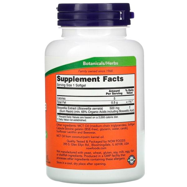 Supliment alimentar Now Foods Boswellia Extract 90 photo 2