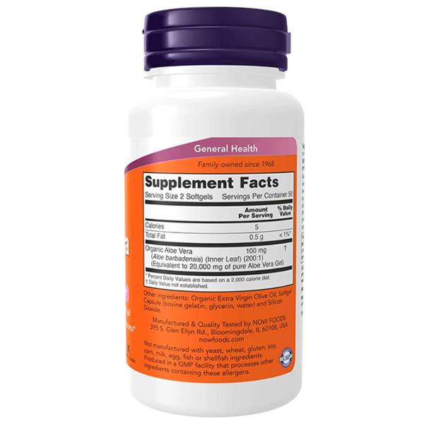 Supliment alimentar Now Foods Aloe Vera 100 photo 2 Supliment alimentar Now Foods Aloe Vera 100 photo 2