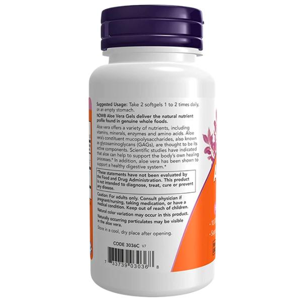 Supliment alimentar Now Foods Aloe Vera 100 photo 3 Supliment alimentar Now Foods Aloe Vera 100 photo 3