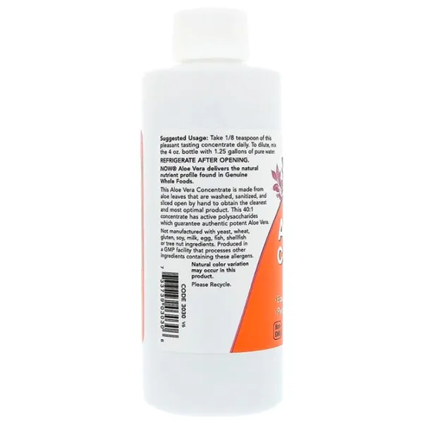 Supliment alimentar Now Foods Aloe Vera Concentrate  photo 2 Supliment alimentar Now Foods Aloe Vera Concentrate  photo 2
