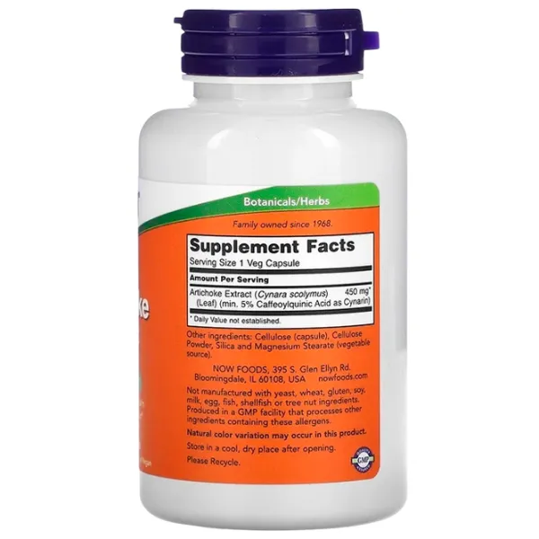 Supliment alimentar Now Foods Artichoke Extract 90 photo 2 Supliment alimentar Now Foods Artichoke Extract 90 photo 2