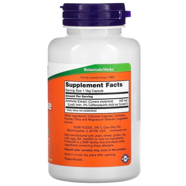 Supliment alimentar Now Foods Artichoke Extract 90 photo 2 Supliment alimentar Now Foods Artichoke Extract 90 photo 2