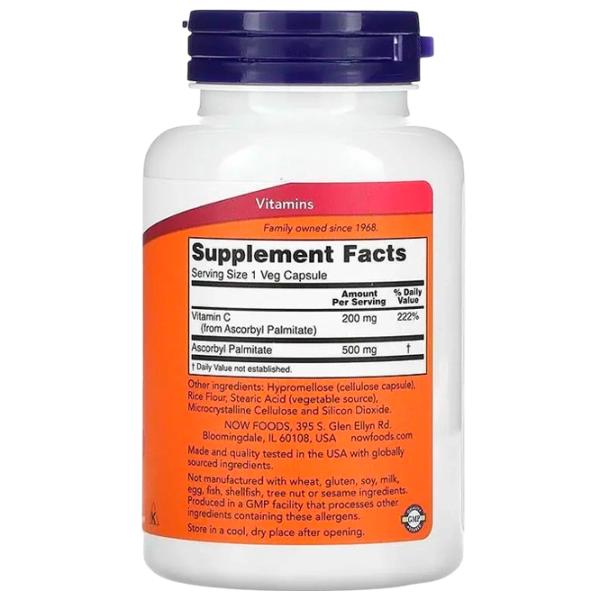 Витамины Now Foods Ascorbyl Palmitate 100 photo 2 Витамины Now Foods Ascorbyl Palmitate 100 photo 2