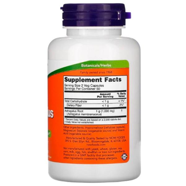 Vitamine Now Foods Astragalus 100 photo 2 Vitamine Now Foods Astragalus 100 photo 2
