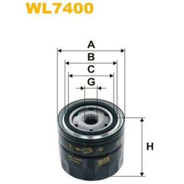 Масляный фильтр Wix Filters WL7400 WX-WL7400 photo 2 Масляный фильтр Wix Filters WL7400 WX-WL7400 photo 2