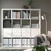 Etajeră Ikea Kallax 147 x 147 x 39 cm / PAL / White photo 4