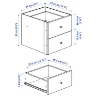 Etajeră Ikea Kallax 147 x 147 x 39 cm / PAL / White photo 8