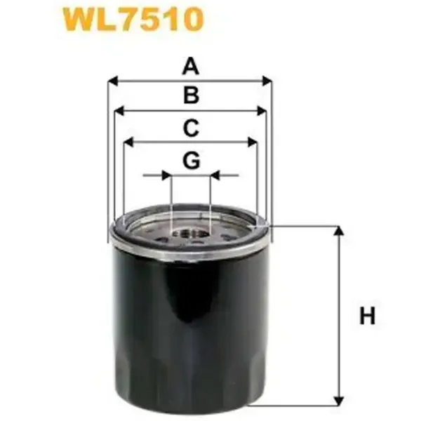 Масляный фильтр Wix Filters WL7510 WX-WL7510 photo 2