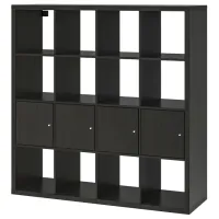 Стеллаж Ikea Kallax 147 x 147 x 39см cm / ЛДСП / Черный Коричневый