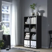 Стеллаж Ikea Kallax 147 x 77 x 39см cm / ЛДСП / Черный Коричневый photo 3